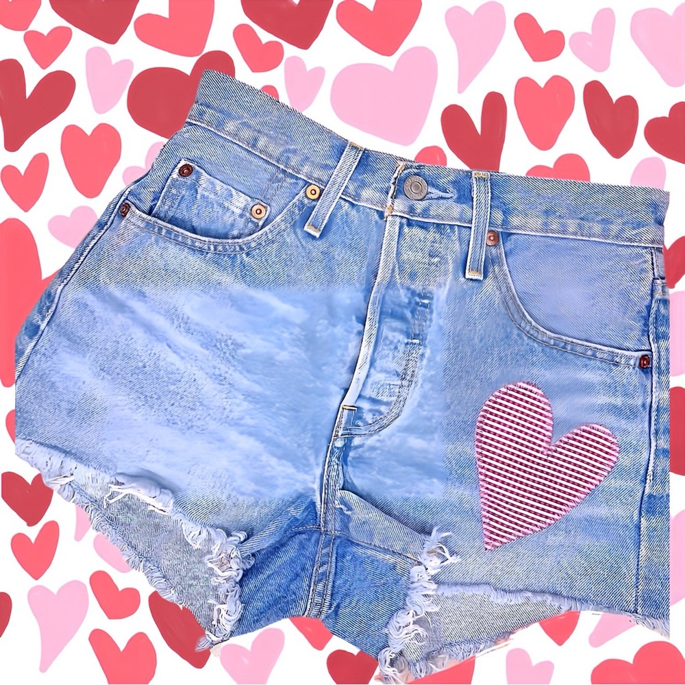 Levi’s 501 Shorts in field notes; Size: 24